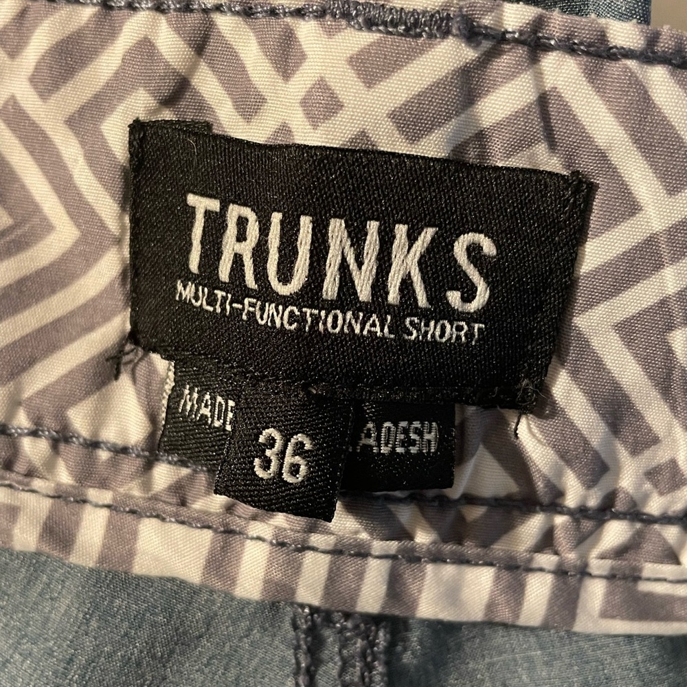 Trunks Solid Grey Multi Functional Short/ 36 - image 2